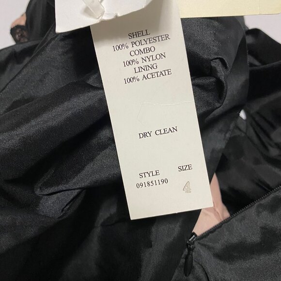 Adrianna Papell Timeless Sleeveless Black Blush Lace Mikado Dress-Sz 2/4 NWT - Picture 8 of 10